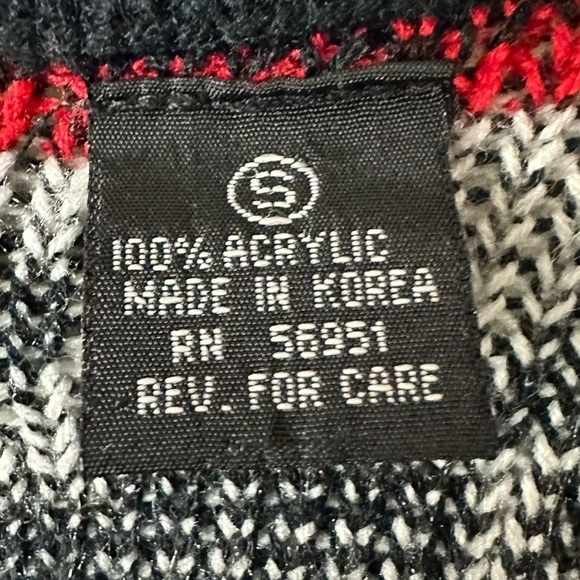 Vintage 70s Sasson Fair Isle V Neck Cardigan Sweater Oo La La Small Retro - Picture 13 of 15